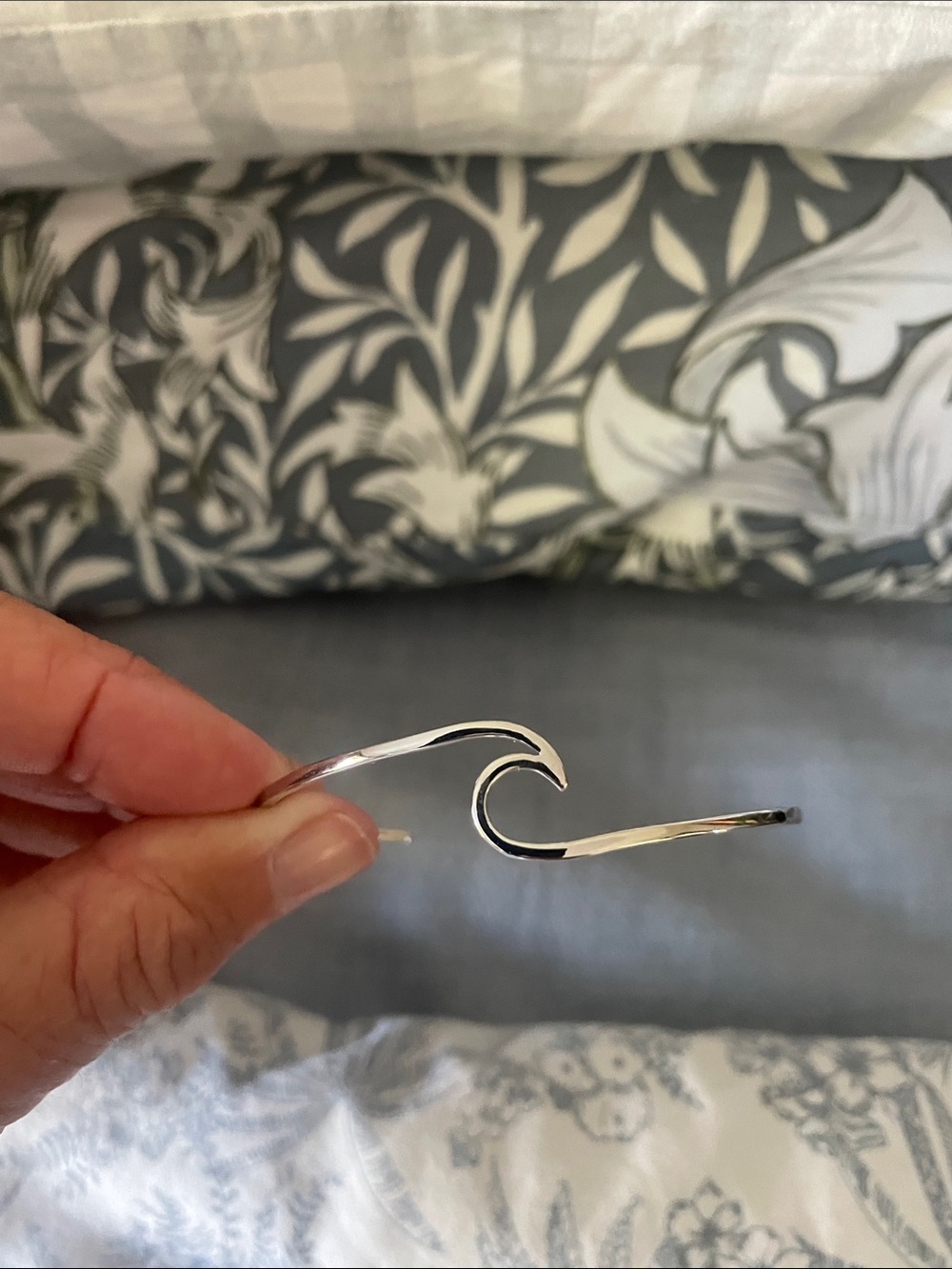 Pura Vida Silver Wave Cuff Bracelet
